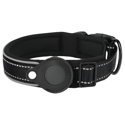 Reflective Airtag Dog Collar,Padded for Apple Air Tag Adjustable Dog Collar with Airtag Holder Case for Heavy Duty Small Medium Large Dogs
